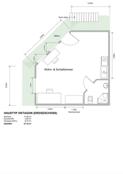 Nachmieter/in ab 01.10.2026 1-Zimmer-Wohnung in Freiberg